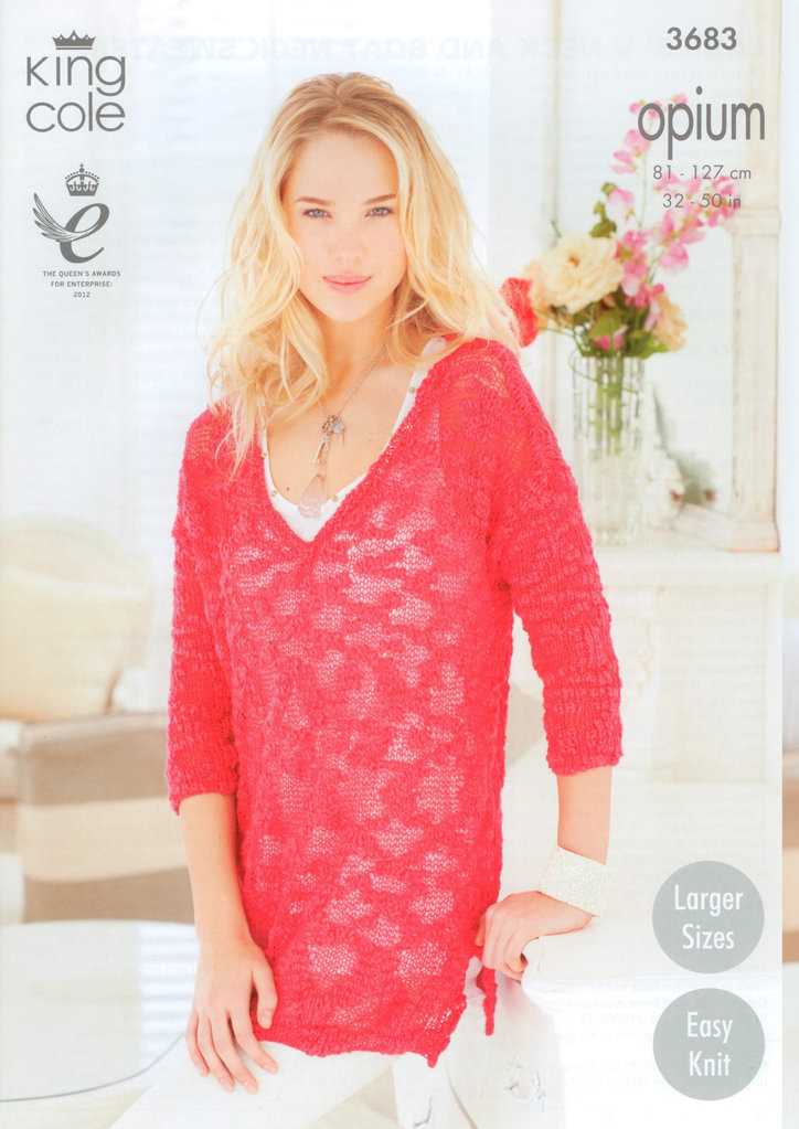 Ladies v neck sweater knitting patterns