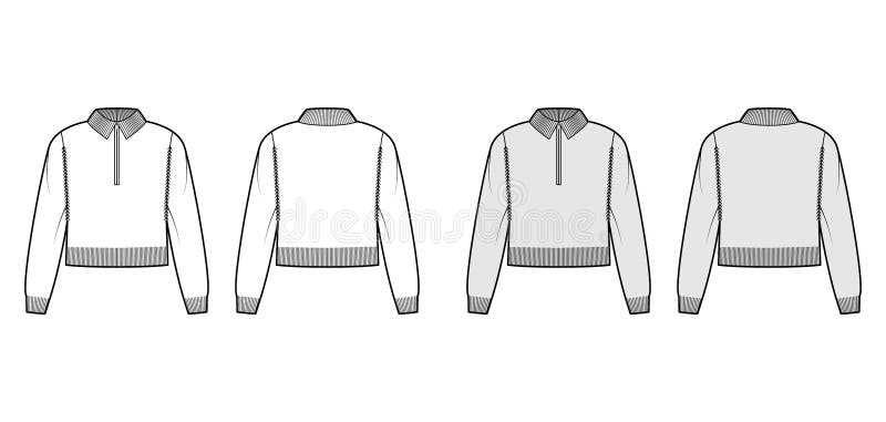 Polo neck knitting pattern