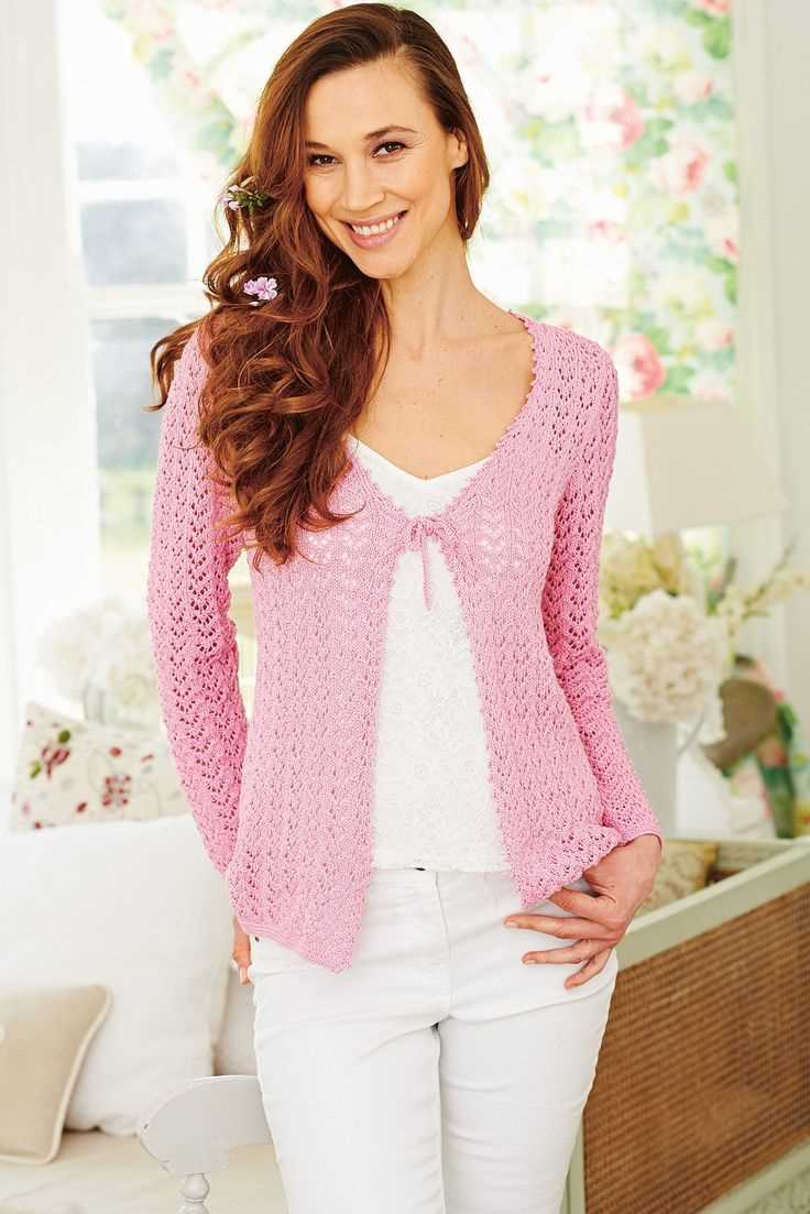 Long lace cardigan knitting pattern