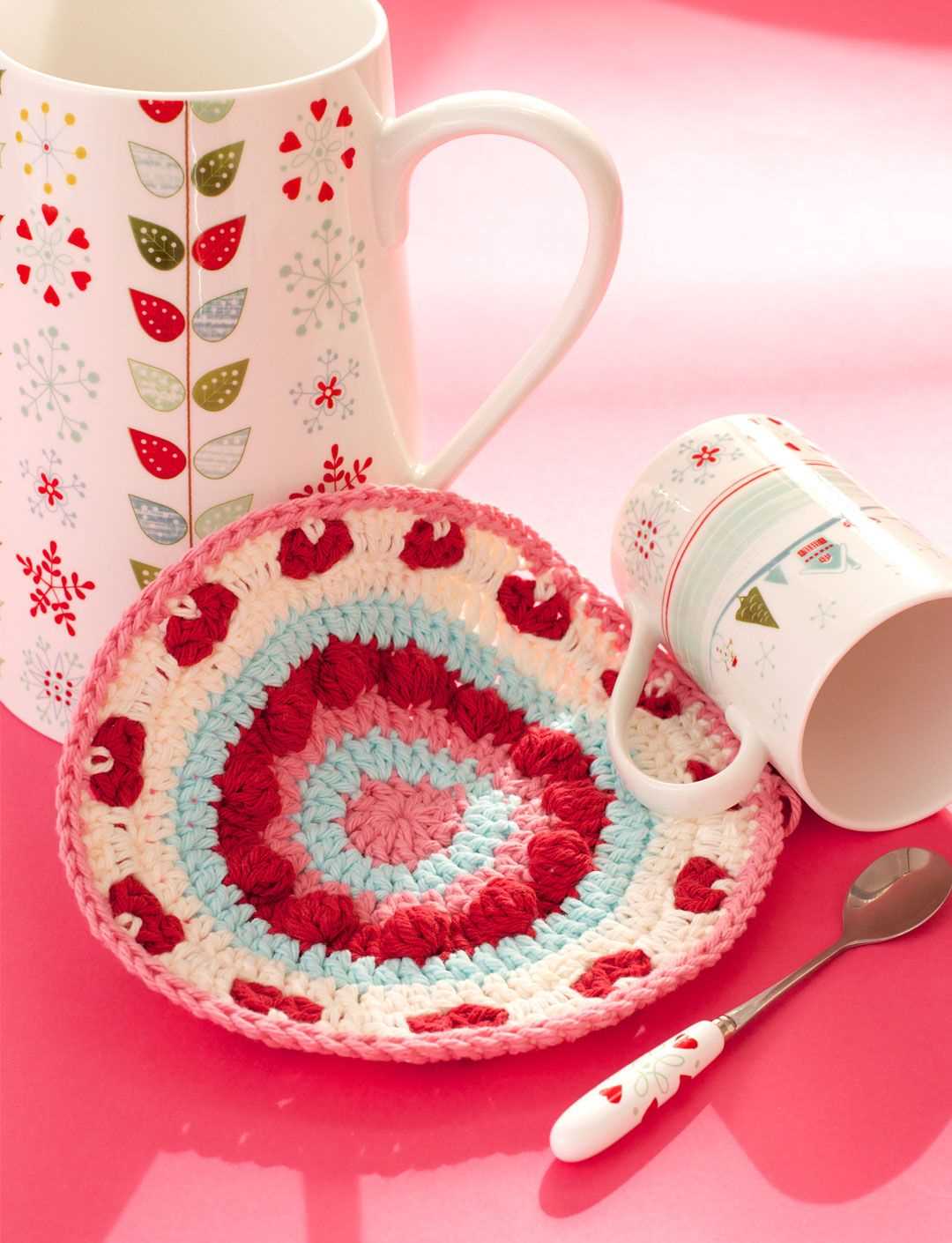 Lily sugar and cream dishcloth pattern knit