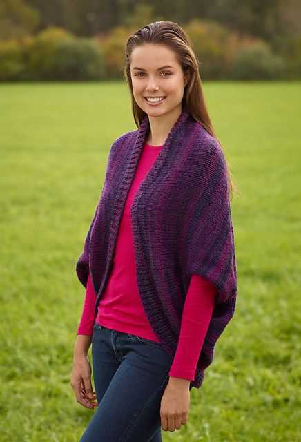 Knitting pattern for shrug