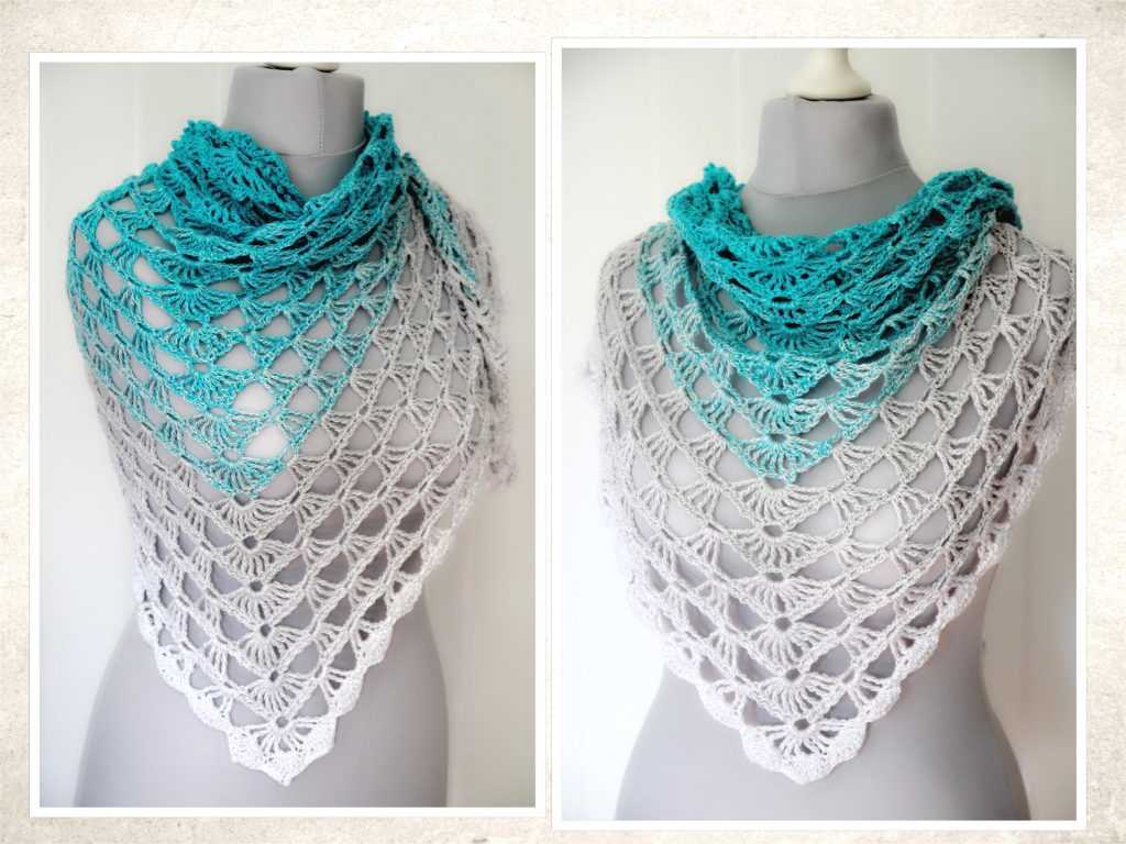 Beginner shawl knitting pattern