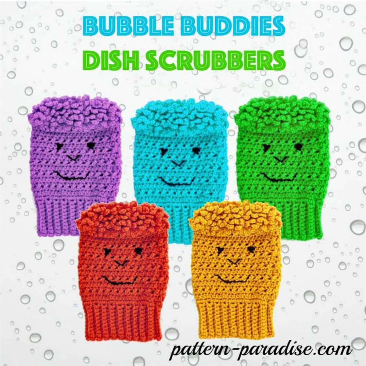 Knitted dish scrubber pattern