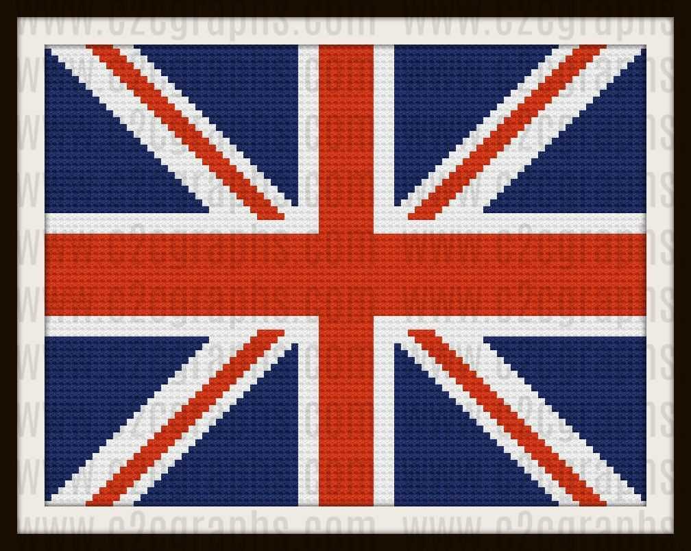 British flag knitting pattern