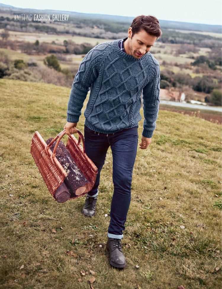 Mens pullover knitting patterns free