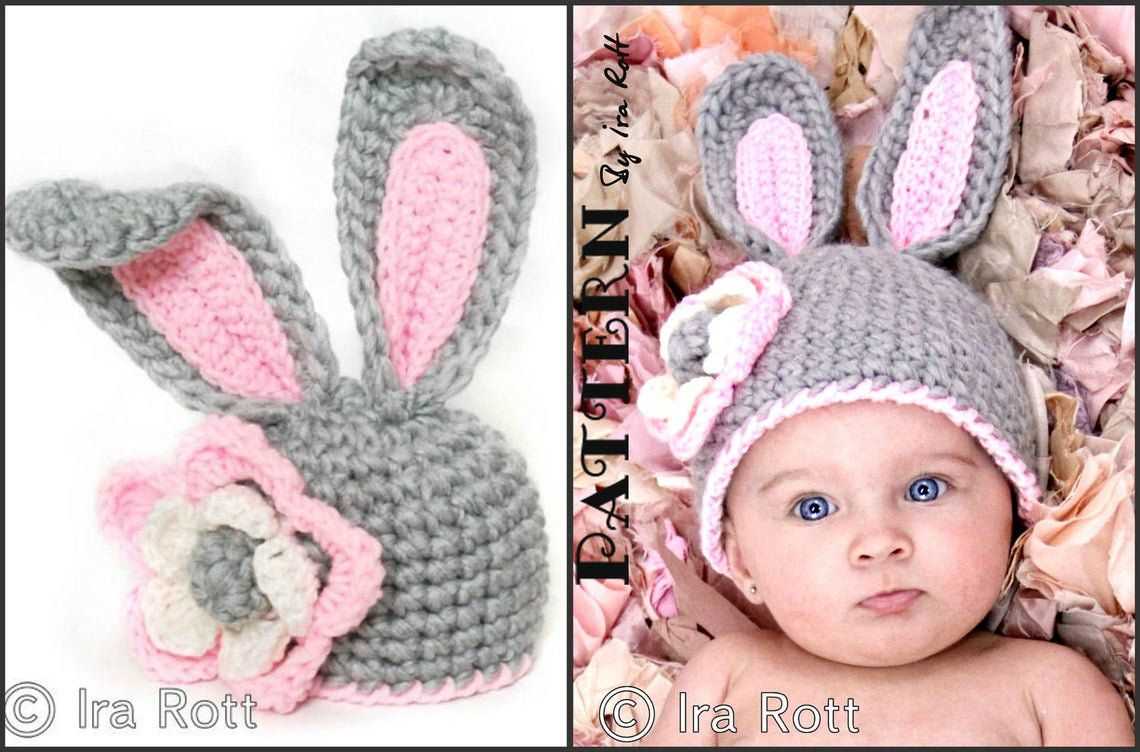 Bunny ears hat knitting pattern free