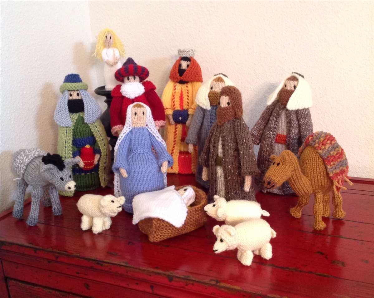 Free knitted nativity pattern