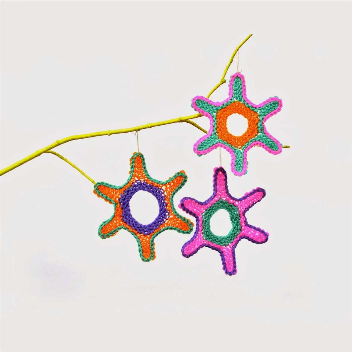 Easy knitted star pattern
