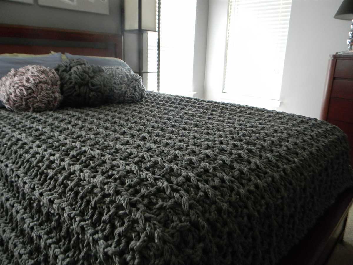 Queen size knit blanket pattern