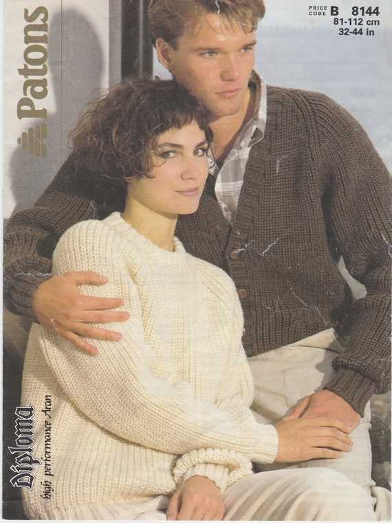 Knitting pattern for ladies fishermans rib jumper