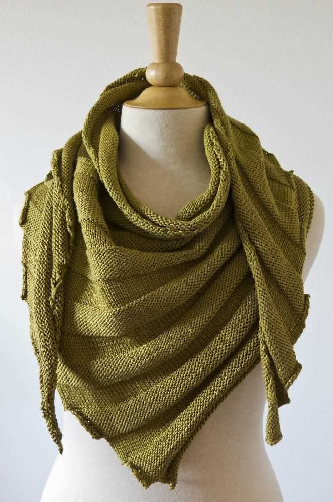 Neck shawl knitting pattern