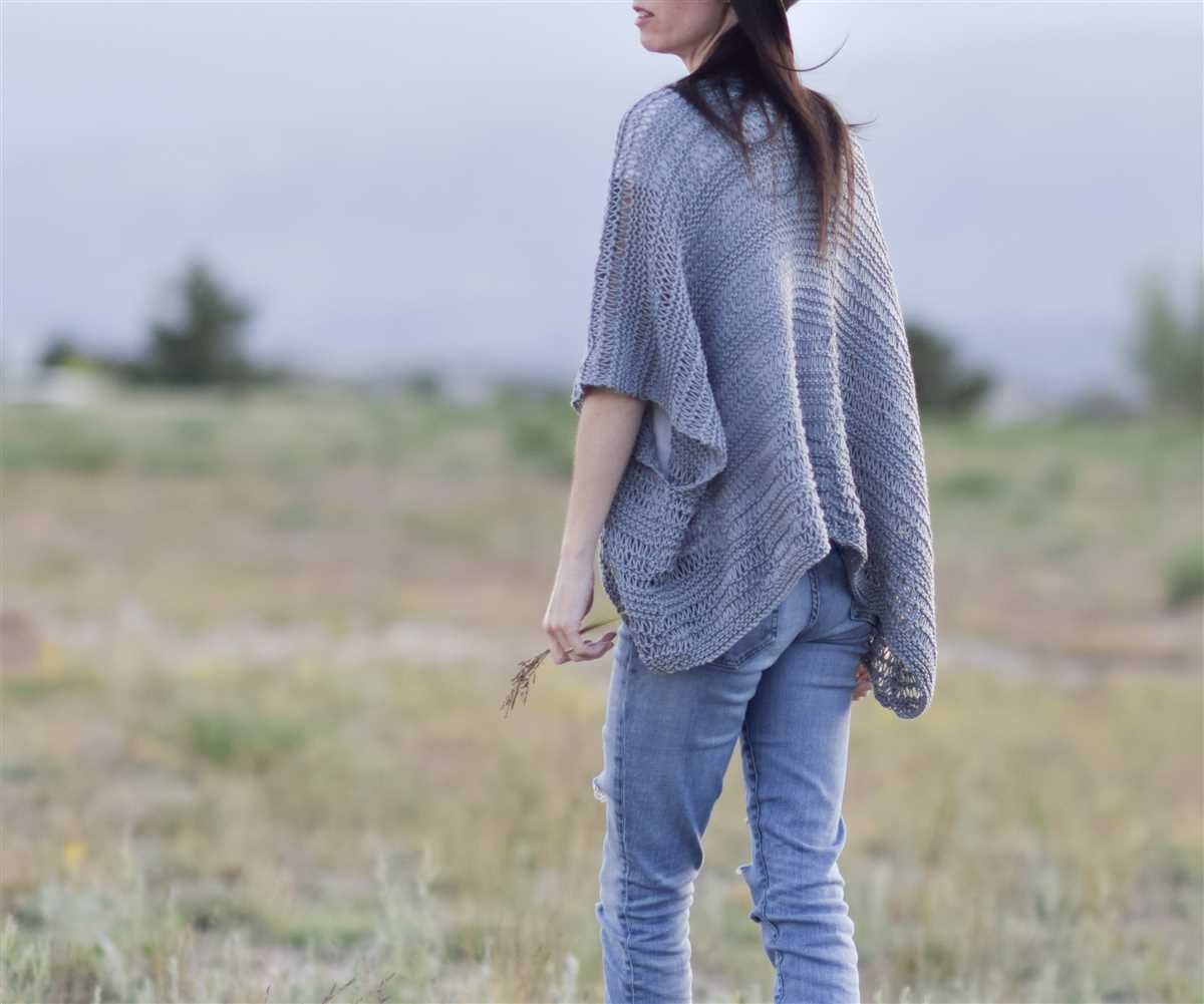 Knit kimono cardigan pattern