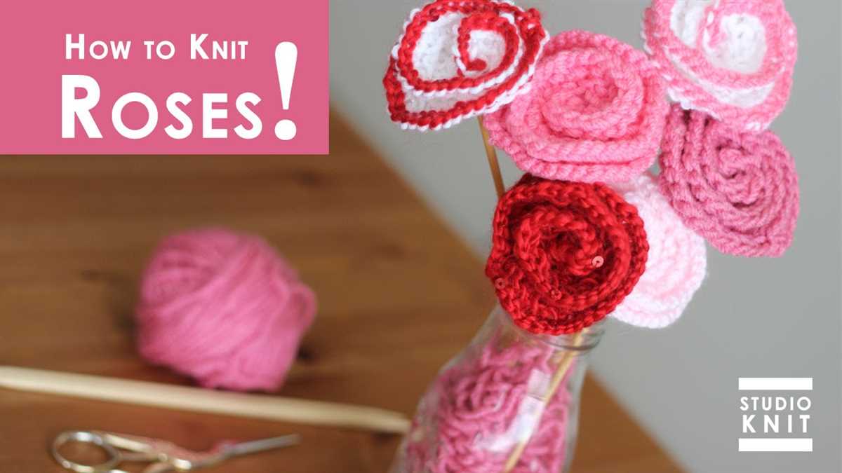 How to knit a flower pattern