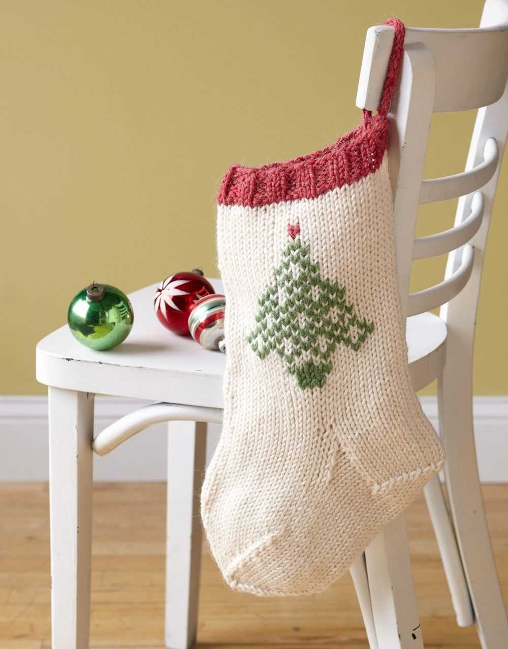 Knit pattern stocking