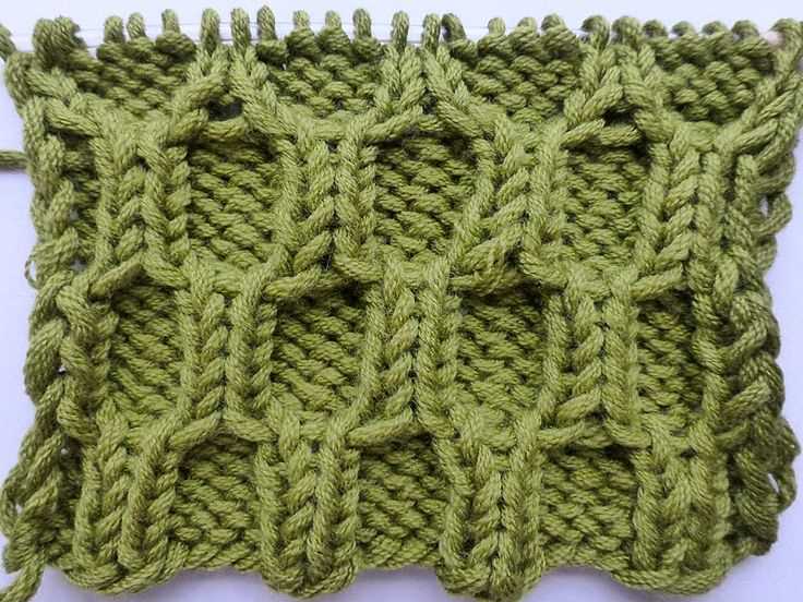 Honeycomb cable stitch knitting pattern
