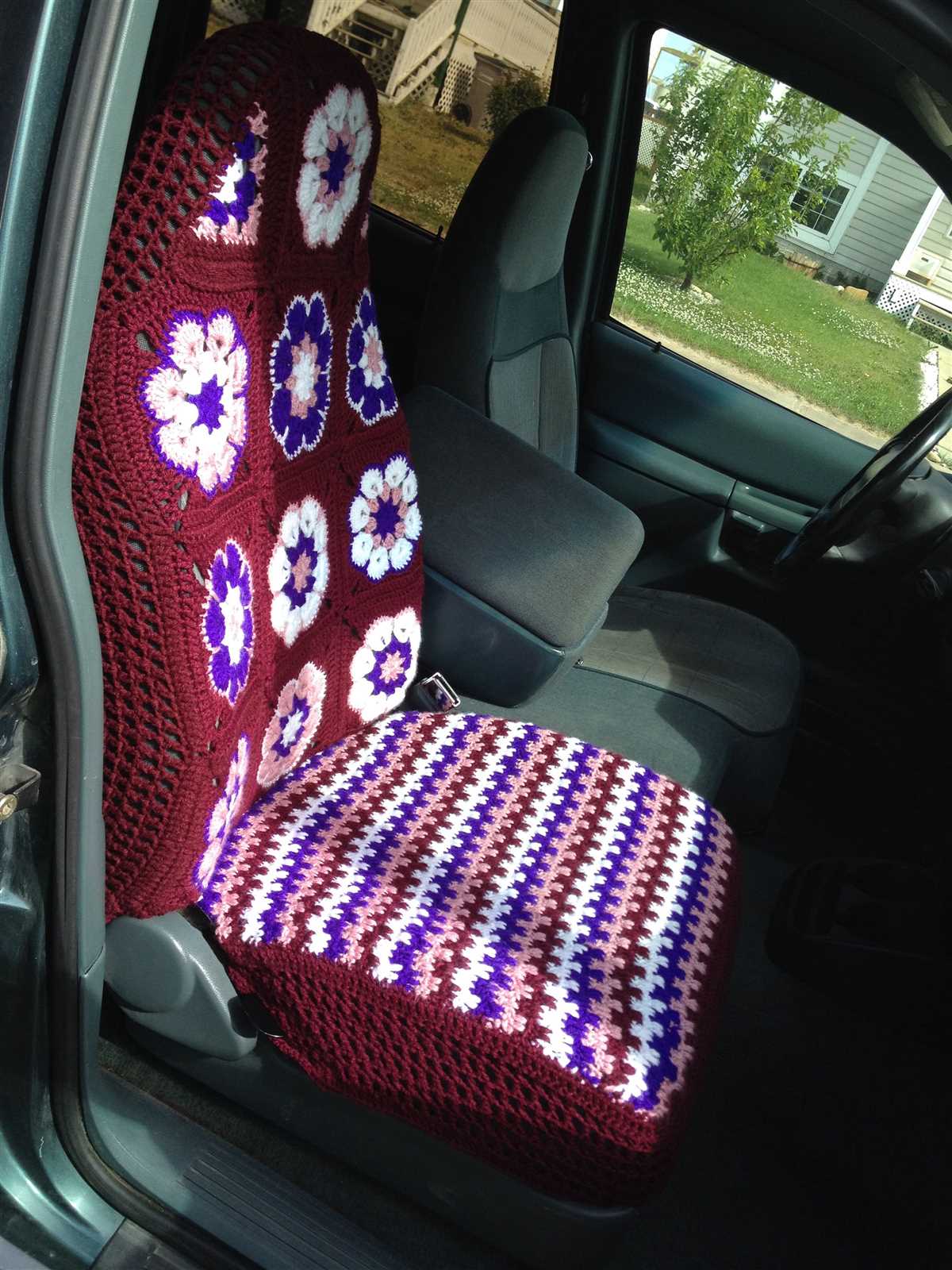 Knitted car seat blanket pattern