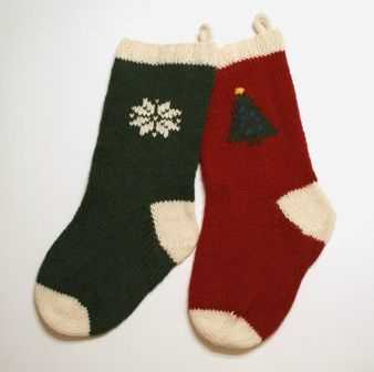 Small knit stocking pattern