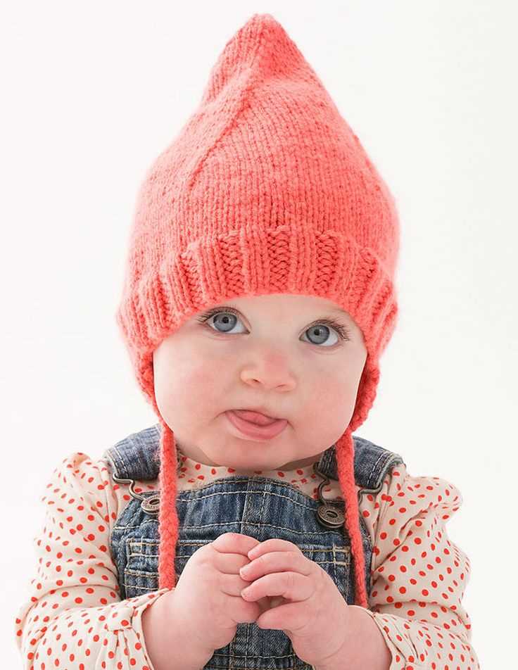 Knit pattern baby hat
