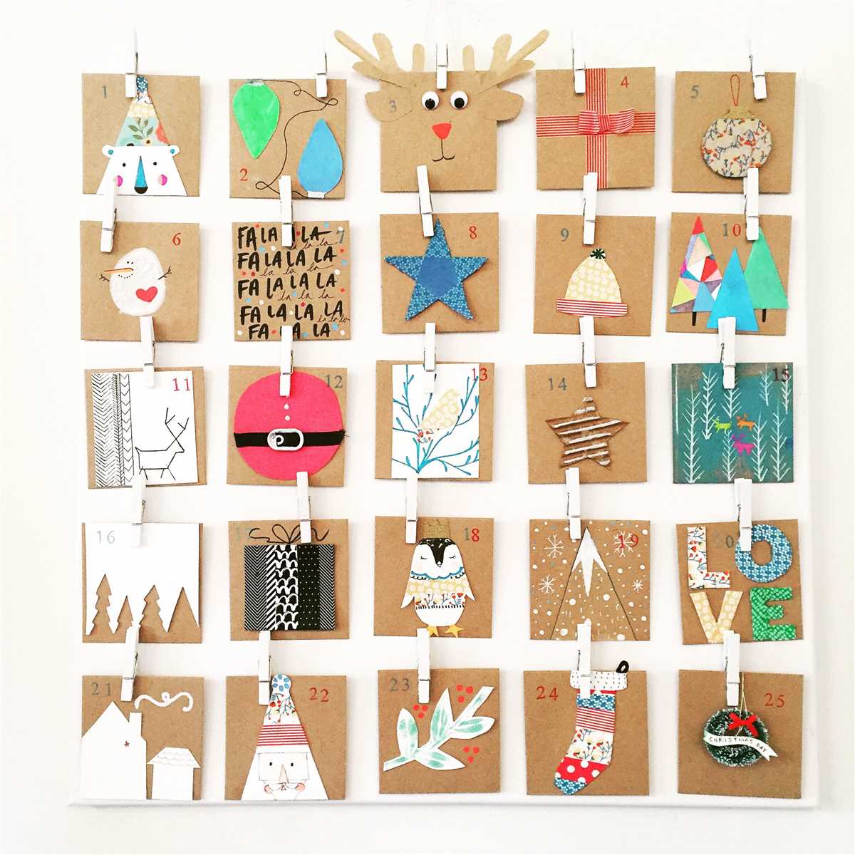 Knitting pattern for advent calendar