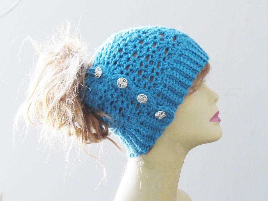 Ponytail knit hat pattern free