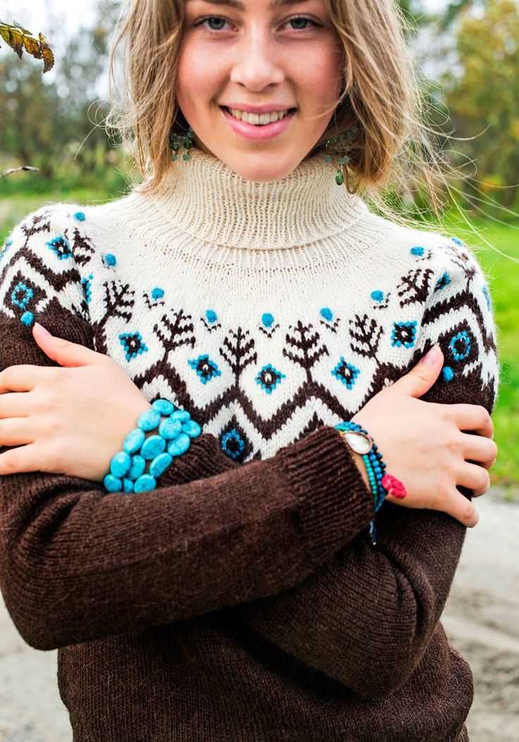 Polo neck knitting pattern