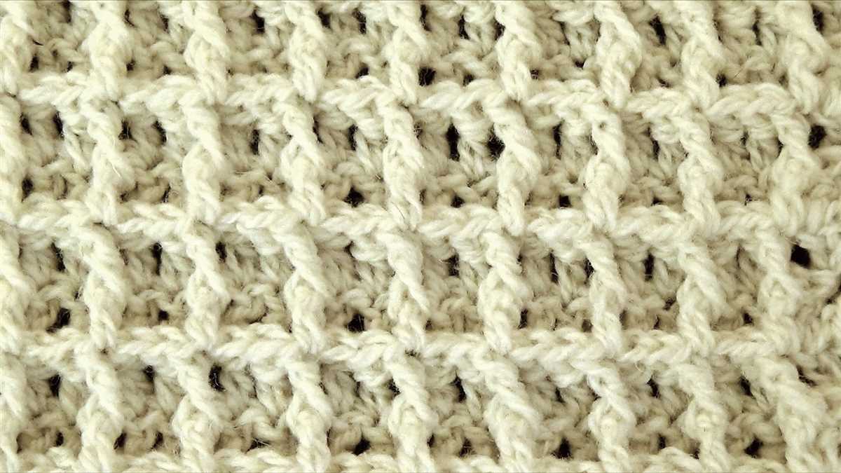 Waffle knit scarf pattern