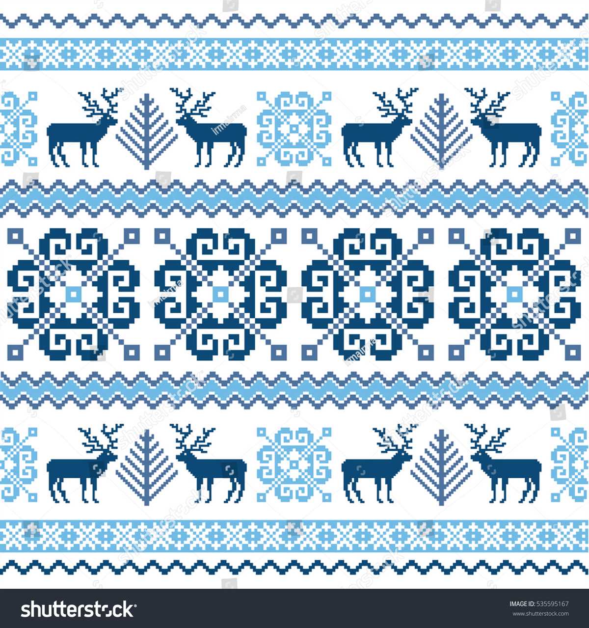 Selbu rose knitting pattern