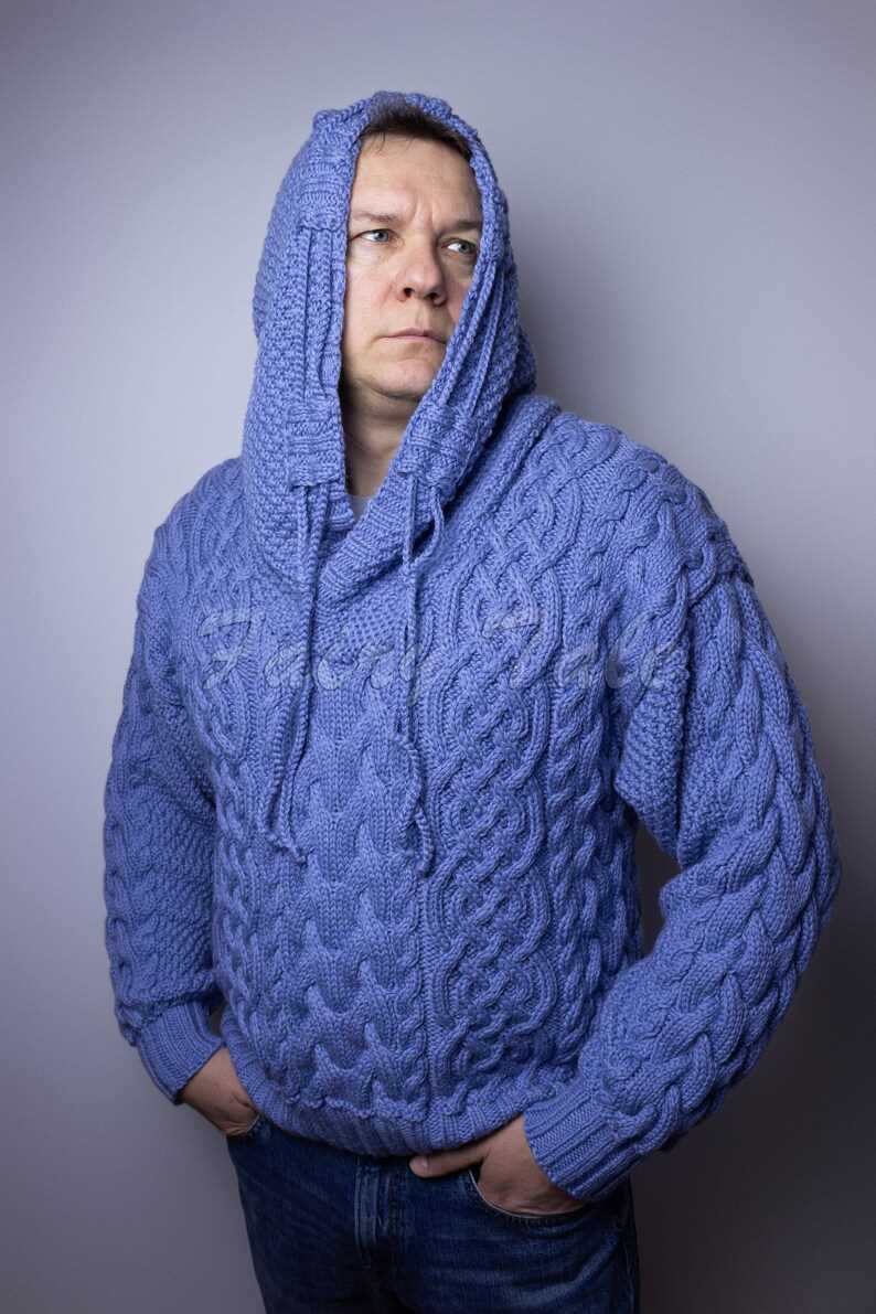 Get Creative with our Free Knitted Hoodie Pattern for Men Mens knitted hoodie pattern free