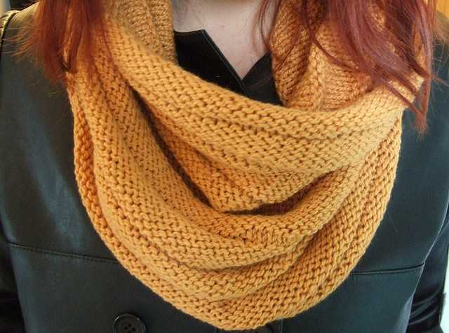 Cowl scarf knitting pattern circular needles