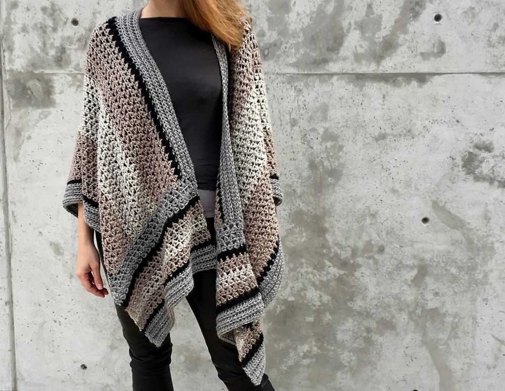 Knit ruana pattern