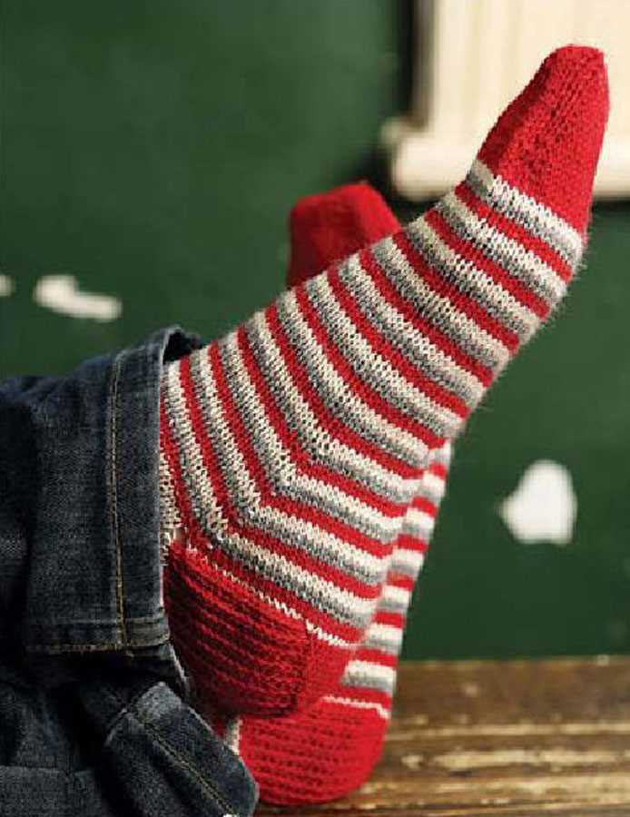Male socks knitting pattern