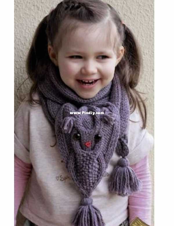Simple child's scarf knitting pattern