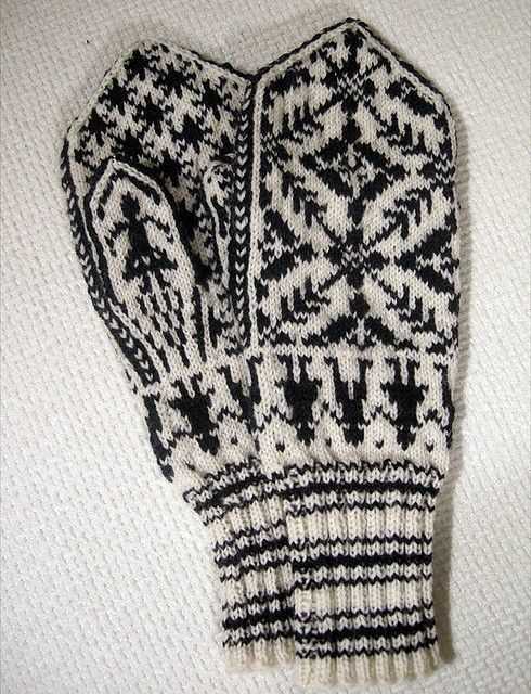 Women's mittens knitting pattern