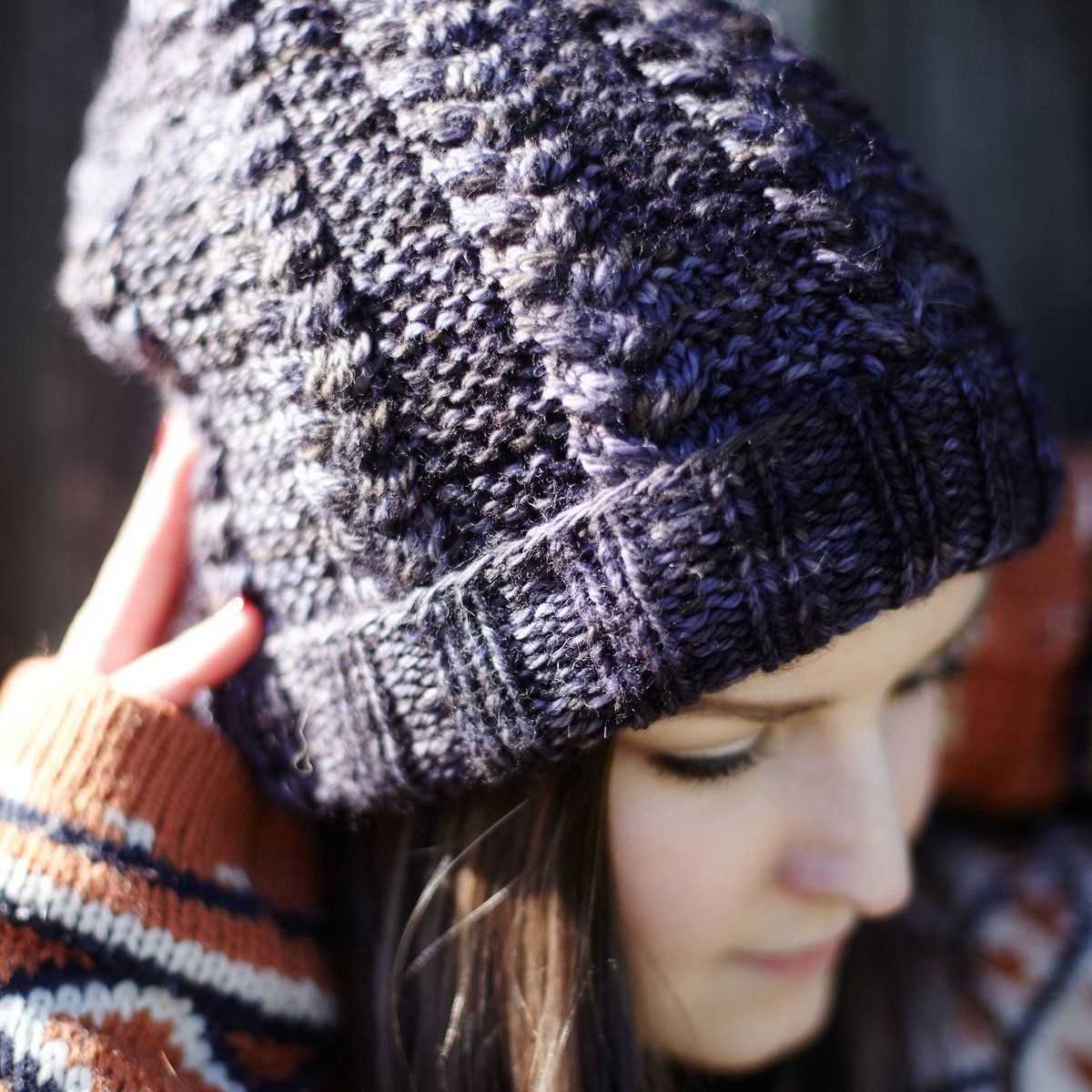Hipster knit hat pattern