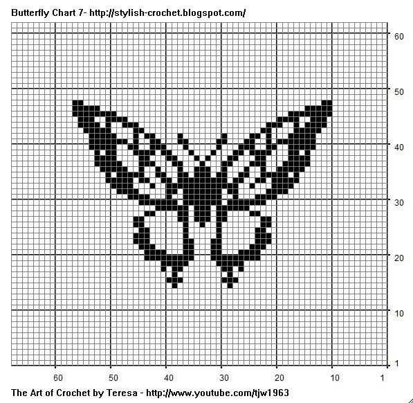 Free knitting pattern for small butterfly