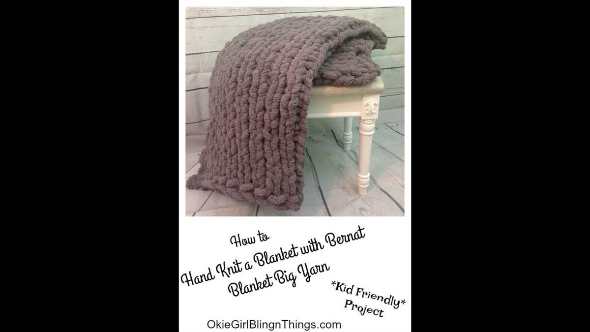 Huge knit blanket pattern