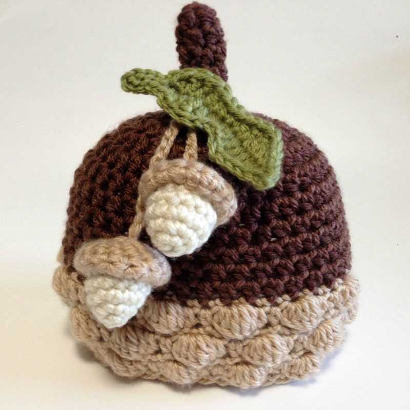 Free knitted acorn pattern