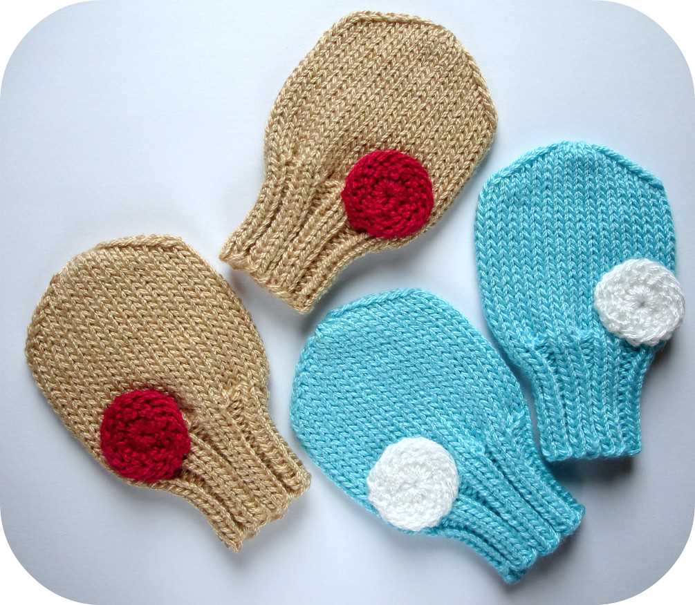 Easy mittens knitting pattern