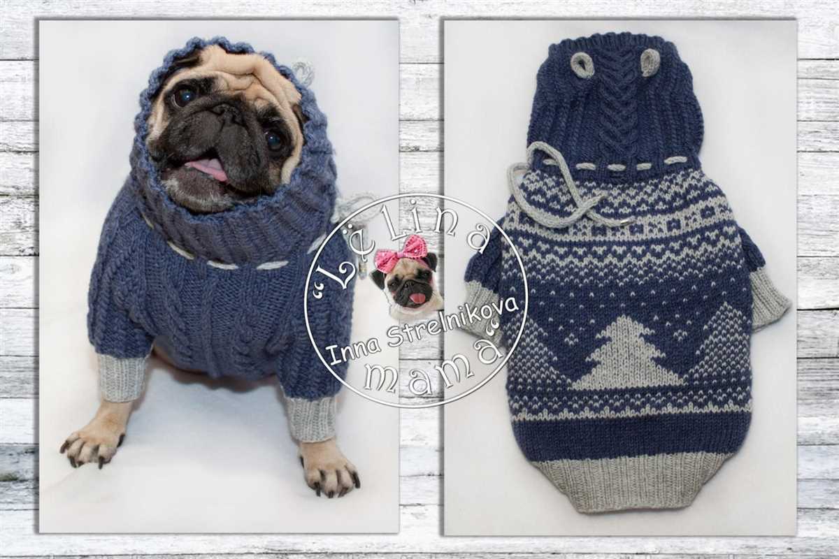 Pug dog knitting pattern