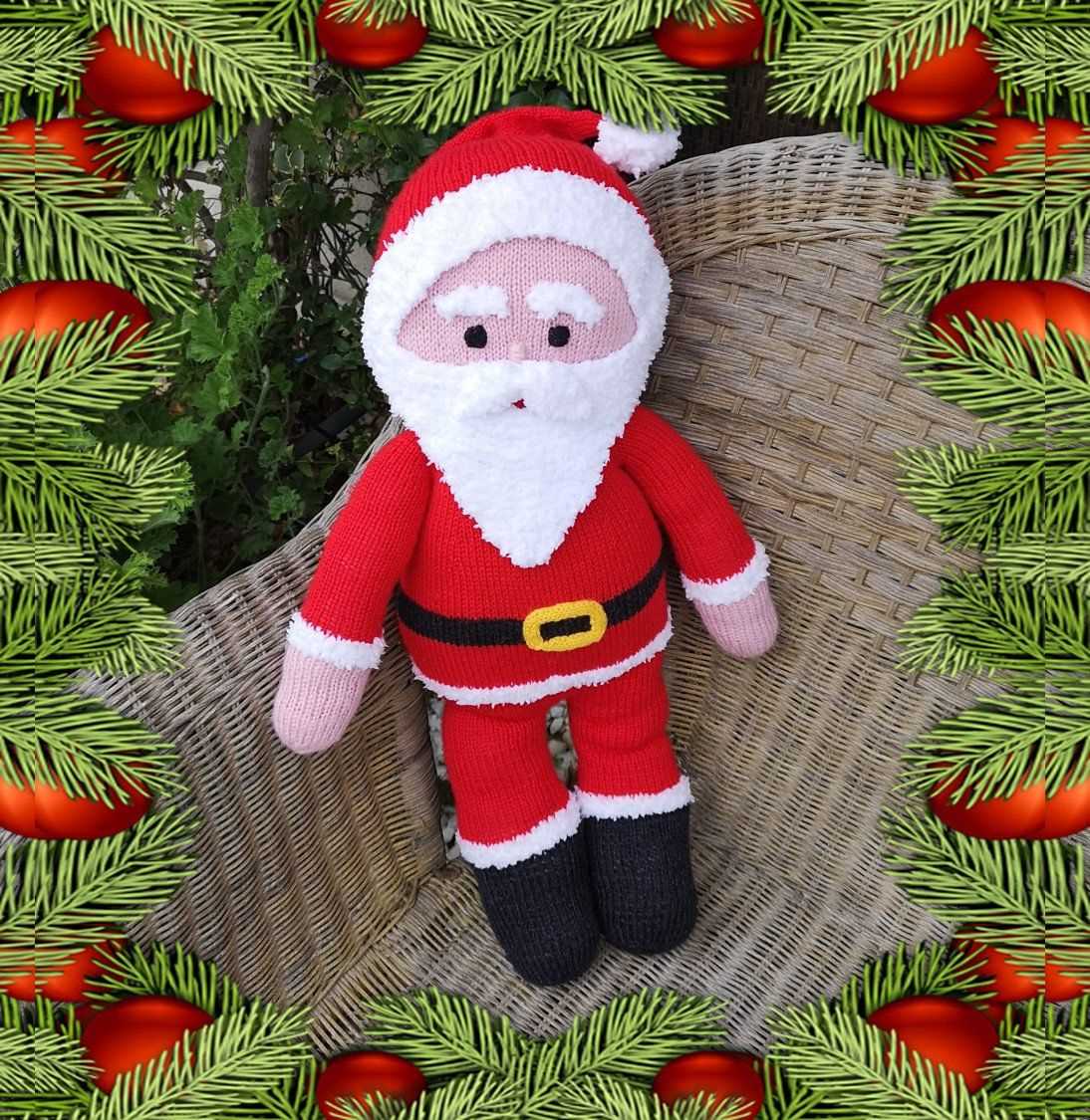 Free knitting pattern santa