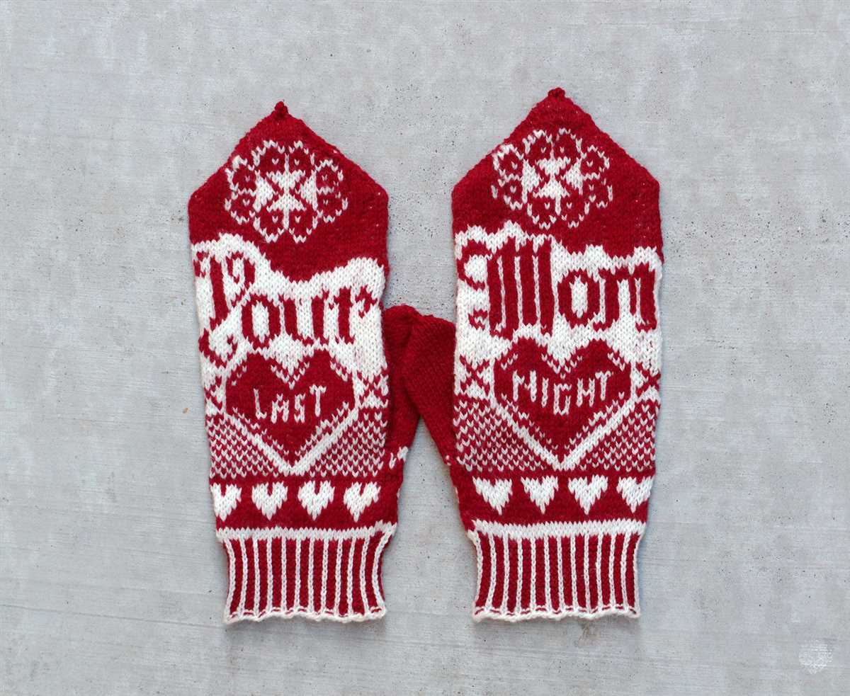 Mitten patterns knitting