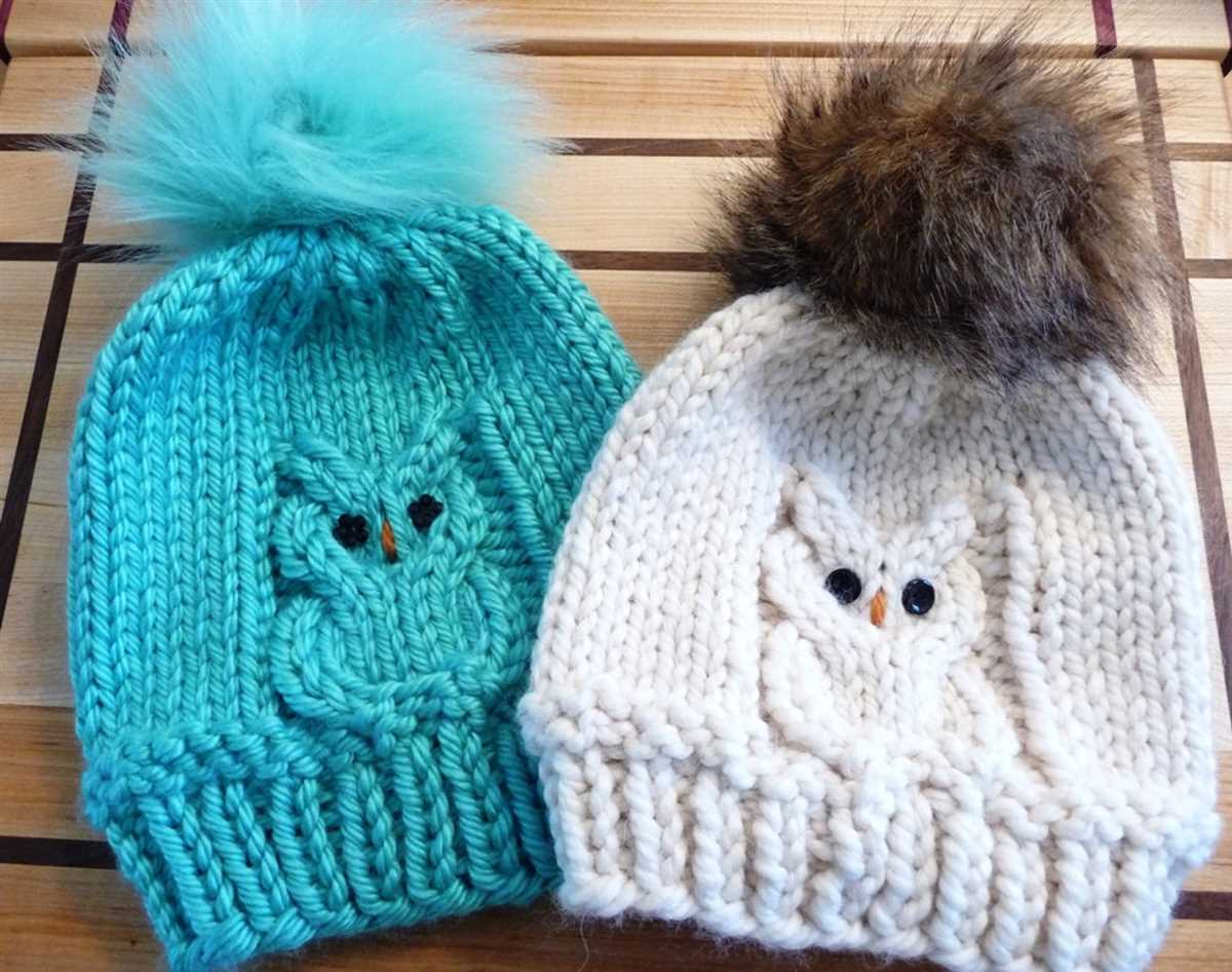 Easy owl hat knitting pattern free