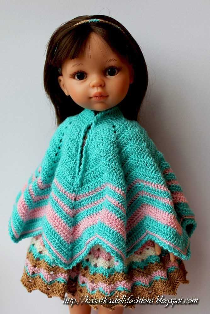 Barbie poncho knitting pattern