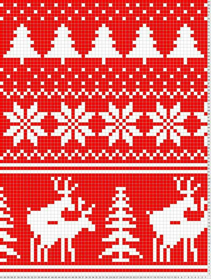 Fair isle christmas knitting patterns
