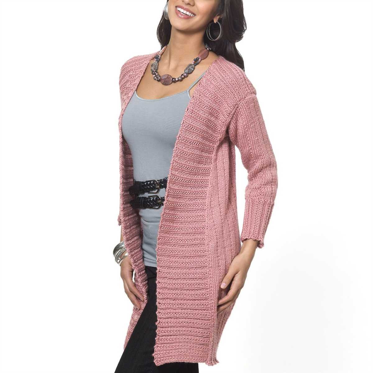 Long cardigan free knitting pattern