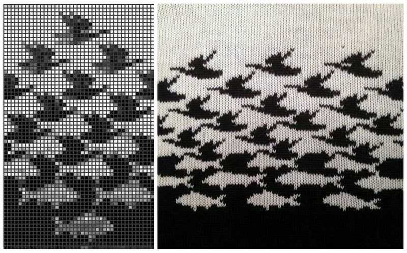Fish sweater knitting pattern