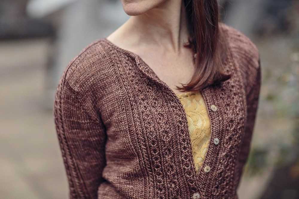 Diamond cardigan knitting pattern
