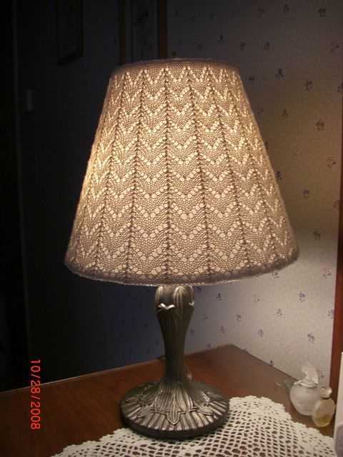 Knitted lampshade pattern
