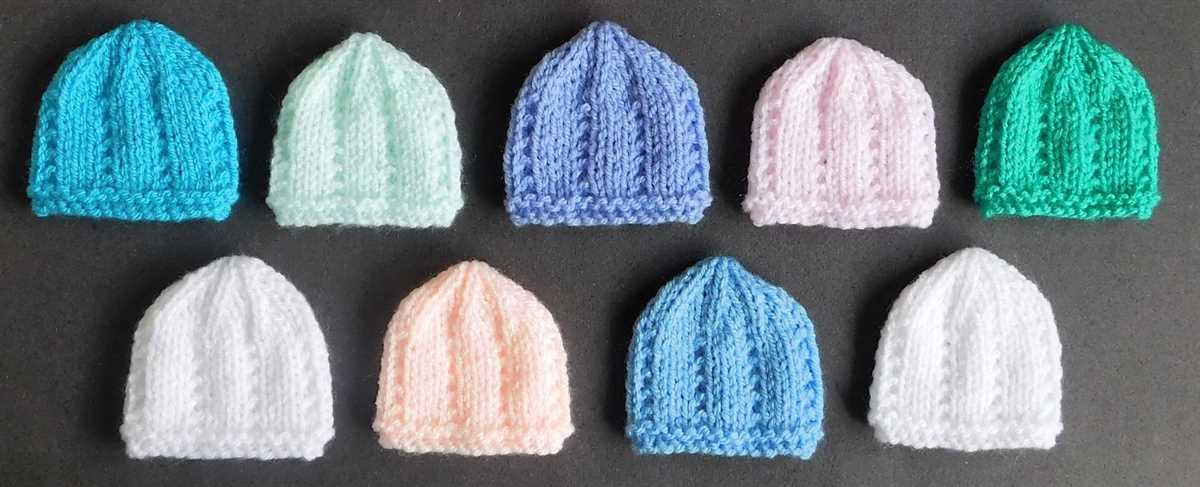 Preemie caps knitting pattern