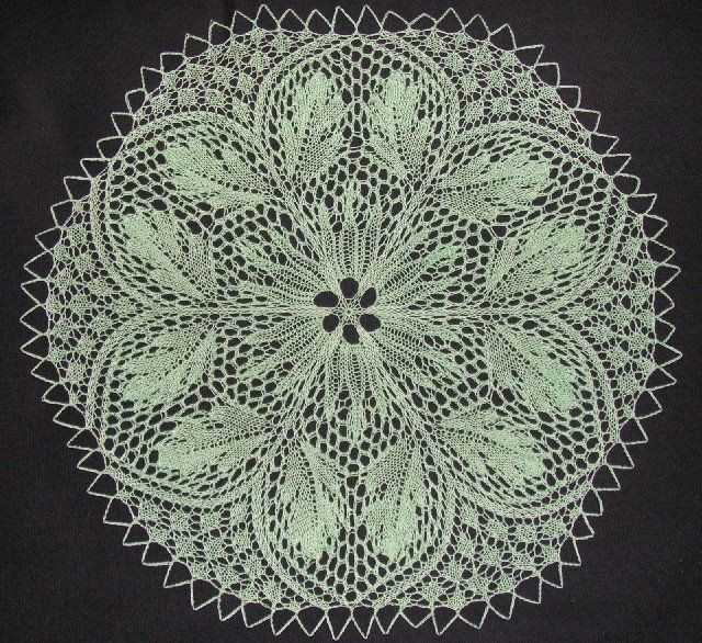 2 needle knitted doily patterns